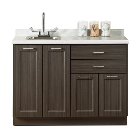 Clinton Fashion Finish 48" Cabinet w/4 Doors, 2 Drawers Color: Chestnut Hill 8648-3